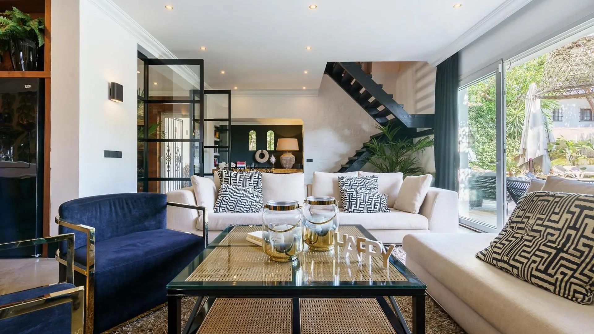 Golden Villa Luxury Pool Retreat & Beach - Happy Rentals Marbella